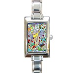 Supersonic ladybug angel power Rectangle Italian Charm Watch