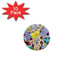 Supersonic ladybug angel power 1  Mini Magnet (10 pack) 