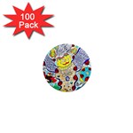 Supersonic ladybug angel power 1  Mini Magnets (100 pack) 