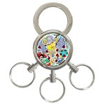 Supersonic ladybug angel power 3-Ring Key Chain