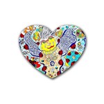 Supersonic ladybug angel power Rubber Coaster (Heart)