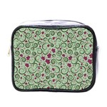 Swirls Foliage Leaves Green Mini Toiletries Bag (One Side)