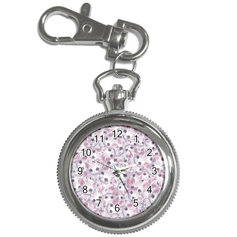 Sweet Kawaii Kitty Pattern (ai) Bk Key Chain Watches from ArtsNow.com Front