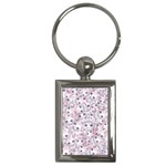 Sweet Kawaii Kitty Pattern (ai) Bk Key Chain (Rectangle)