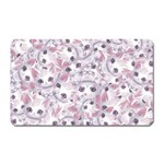 Sweet Kawaii Kitty Pattern (ai) Bk Magnet (Rectangular)