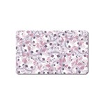 Sweet Kawaii Kitty Pattern (ai) Bk Magnet (Name Card)