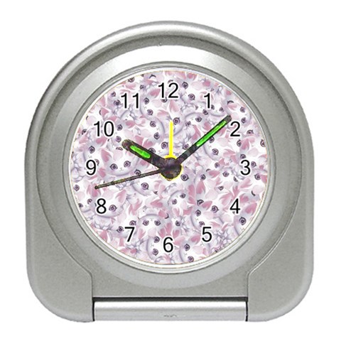 Sweet Kawaii Kitty Pattern (ai) Bk Travel Alarm Clock from ArtsNow.com Front