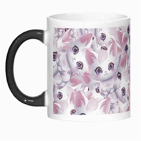 Sweet Kawaii Kitty Pattern (ai) Bk Morph Mug from ArtsNow.com Left