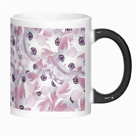 Sweet Kawaii Kitty Pattern (ai) Bk Morph Mug from ArtsNow.com Right