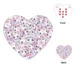 Sweet Kawaii Kitty Pattern (ai) Bk Playing Cards Single Design (Heart)