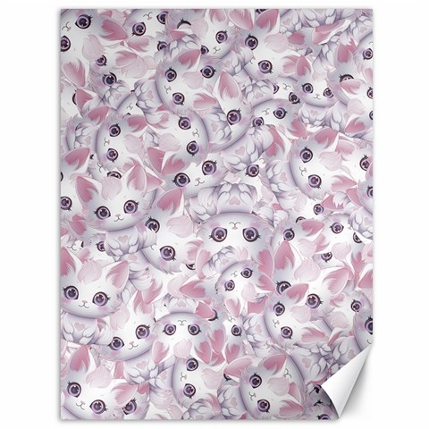 Sweet Kawaii Kitty Pattern (ai) Bk Canvas 36  x 48  from ArtsNow.com 35.26 x46.15  Canvas - 1