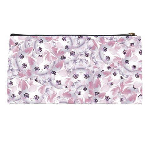 Sweet Kawaii Kitty Pattern (ai) Bk Pencil Case from ArtsNow.com Back