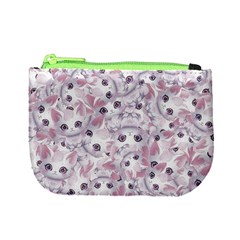 Sweet Kawaii Kitty Pattern (ai) Bk Mini Coin Purse from ArtsNow.com Front