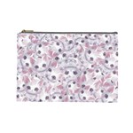 Sweet Kawaii Kitty Pattern (ai) Bk Cosmetic Bag (Large)