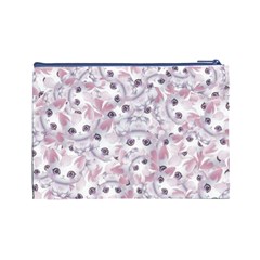 Sweet Kawaii Kitty Pattern (ai) Bk Cosmetic Bag (Large) from ArtsNow.com Back