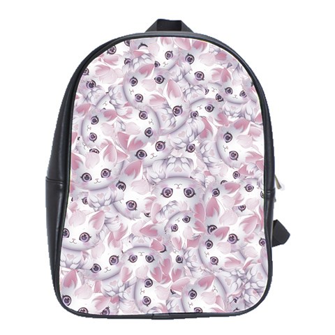 Sweet Kawaii Kitty Pattern (ai) Bk School Bag (Large) from ArtsNow.com Front