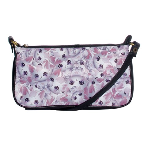 Sweet Kawaii Kitty Pattern (ai) Bk Shoulder Clutch Bag from ArtsNow.com Front