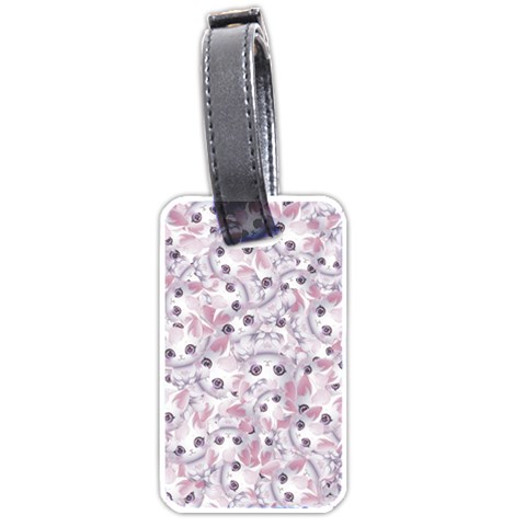 Sweet Kawaii Kitty Pattern (ai) Bk Luggage Tag (one side) from ArtsNow.com Front