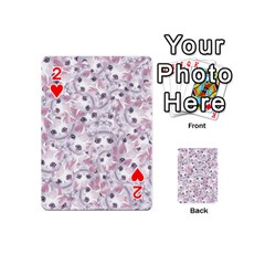 Sweet Kawaii Kitty Pattern (ai) Bk Playing Cards 54 Designs (Mini) from ArtsNow.com Front - Heart2