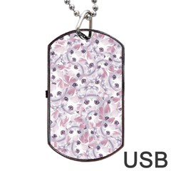 Sweet Kawaii Kitty Pattern (ai) Bk Dog Tag USB Flash (Two Sides) from ArtsNow.com Front