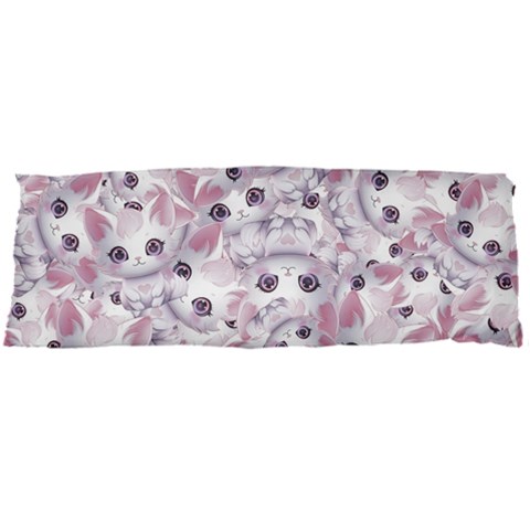 Sweet Kawaii Kitty Pattern (ai) Bk Body Pillow Case Dakimakura (Two Sides) from ArtsNow.com Front