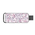 Sweet Kawaii Kitty Pattern (ai) Bk Portable USB Flash (One Side)