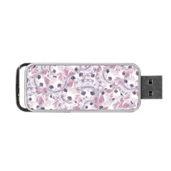 Sweet Kawaii Kitty Pattern (ai) Bk Portable USB Flash (Two Sides) from ArtsNow.com Front