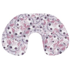 Sweet Kawaii Kitty Pattern (ai) Bk Travel Neck Pillow from ArtsNow.com Front