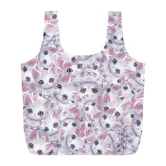 Sweet Kawaii Kitty Pattern (ai) Bk Full Print Recycle Bag (L) from ArtsNow.com Front