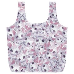 Sweet Kawaii Kitty Pattern (ai) Bk Full Print Recycle Bag (XL) from ArtsNow.com Front