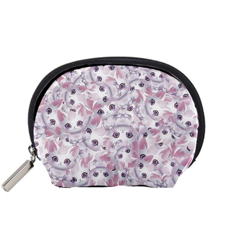 Sweet Kawaii Kitty Pattern (ai) Bk Accessory Pouch (Small) from ArtsNow.com Front