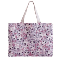 Sweet Kawaii Kitty Pattern (ai) Bk Zipper Mini Tote Bag from ArtsNow.com Front