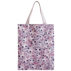 Sweet Kawaii Kitty Pattern (ai) Bk Zipper Classic Tote Bag from ArtsNow.com Front