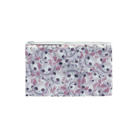 Sweet Kawaii Kitty Pattern (ai) Bk Cosmetic Bag (XS) from ArtsNow.com Front