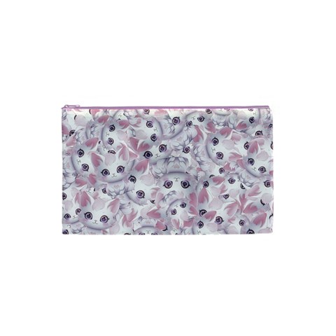 Sweet Kawaii Kitty Pattern (ai) Bk Cosmetic Bag (XS) from ArtsNow.com Front