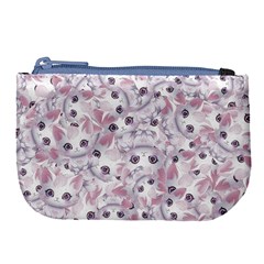 Sweet Kawaii Kitty Pattern (ai) Bk Large Coin Purse from ArtsNow.com Front