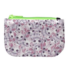 Sweet Kawaii Kitty Pattern (ai) Bk Large Coin Purse from ArtsNow.com Front