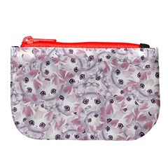 Sweet Kawaii Kitty Pattern (ai) Bk Large Coin Purse from ArtsNow.com Front