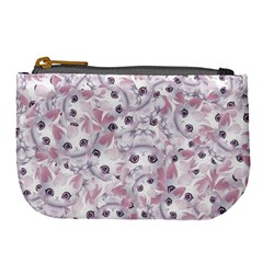 Sweet Kawaii Kitty Pattern (ai) Bk Large Coin Purse from ArtsNow.com Front