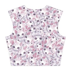 Sweet Kawaii Kitty Pattern (ai) Bk Cotton Crop Top from ArtsNow.com Back