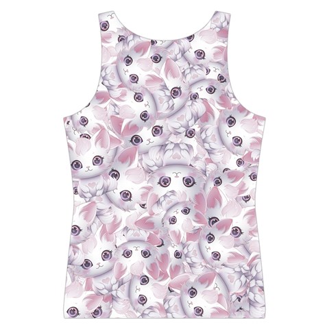 Sweet Kawaii Kitty Pattern (ai) Bk Sport Tank Top  from ArtsNow.com Back