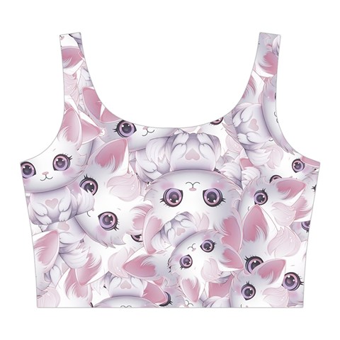 Sweet Kawaii Kitty Pattern (ai) Bk Midi Sleeveless Dress from ArtsNow.com Top Back