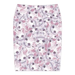 Sweet Kawaii Kitty Pattern (ai) Bk Midi Wrap Pencil Skirt from ArtsNow.com Back