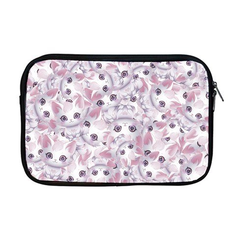 Sweet Kawaii Kitty Pattern (ai) Bk Apple MacBook Pro 17  Zipper Case from ArtsNow.com Front