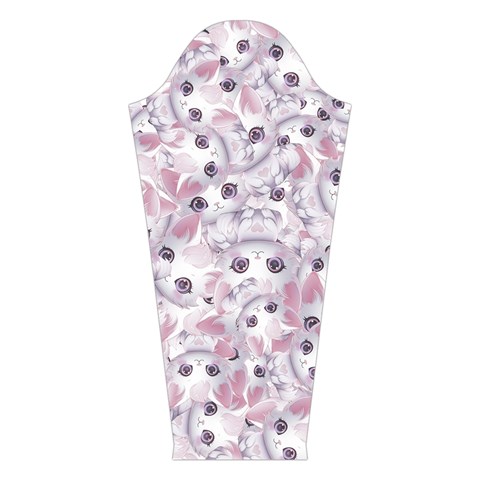 Sweet Kawaii Kitty Pattern (ai) Bk Long Sleeve Velvet V Right Sleeve