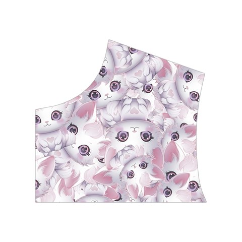 Sweet Kawaii Kitty Pattern (ai) Bk Women s Button Up Vest from ArtsNow.com Top Left