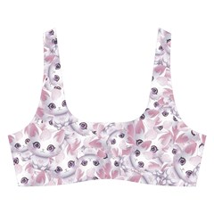 Sweet Kawaii Kitty Pattern (ai) Bk Cross Back Hipster Bikini Set from ArtsNow.com Front