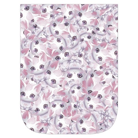 Sweet Kawaii Kitty Pattern (ai) Bk Waist Pouch (Small) from ArtsNow.com Front Pocket