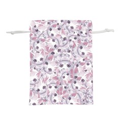 Sweet Kawaii Kitty Pattern (ai) Bk Lightweight Drawstring Pouch (L) from ArtsNow.com Front