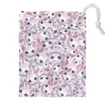 Sweet Kawaii Kitty Pattern (ai) Bk Drawstring Pouch (4XL)